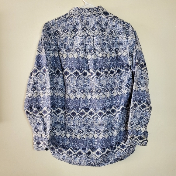 Womens Cabela's Aztec Southwestern Print Shirt Flannel size small - Picture 8 of 11